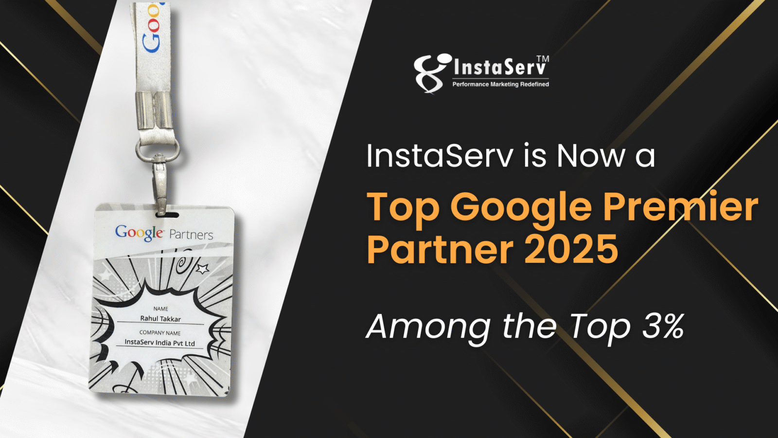 InstaServ is Now a Top Google Premier Partner 2025: Among the Top 3%